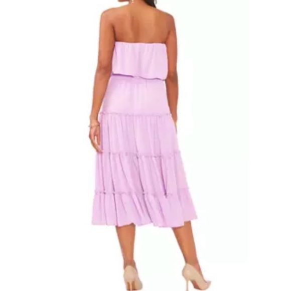 NWT 1. State Strapless Ruffle Tiered Maxi Dress - Picture 3 of 9